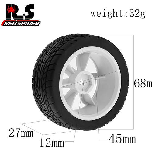 RS红蜘蛛出品1：10 无限HSP94122京商FW06房车通用拉力竟速胎R146