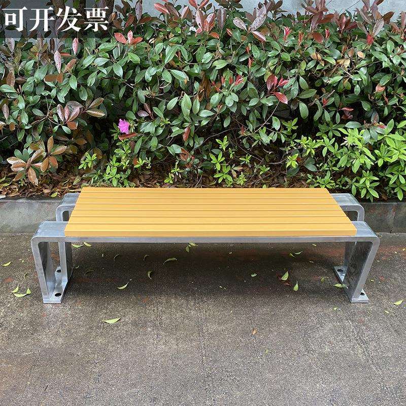 002休闲椅椅户条外公园钢等候椅室外座椅不锈长椅排椅塑木广场长
