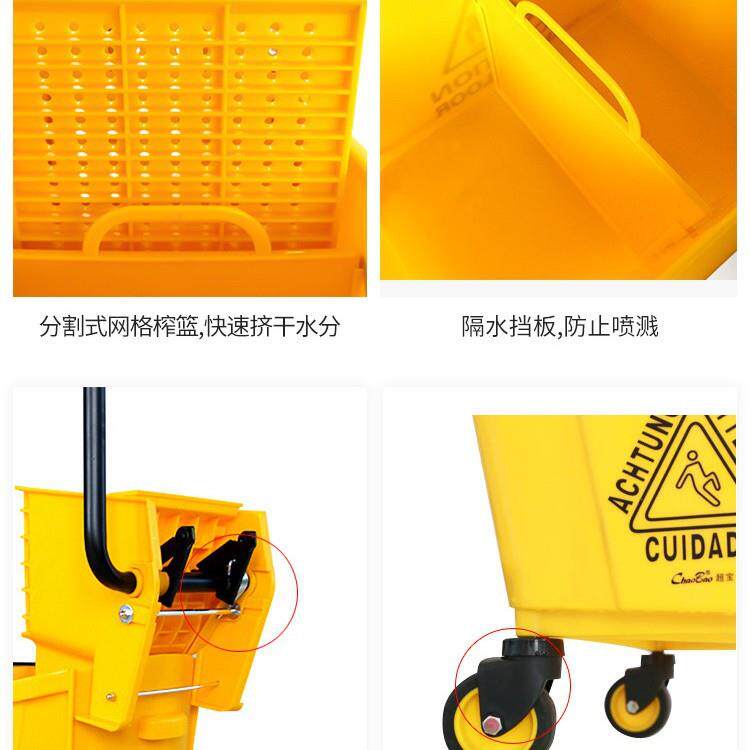 榨水车洗拖把桶柞水车头挤水车拖地桶墩布清洁车酒店商用