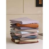 100支秋冬季 全棉磨毛床单超柔单件床上用品纯色简约保暖床笠单品