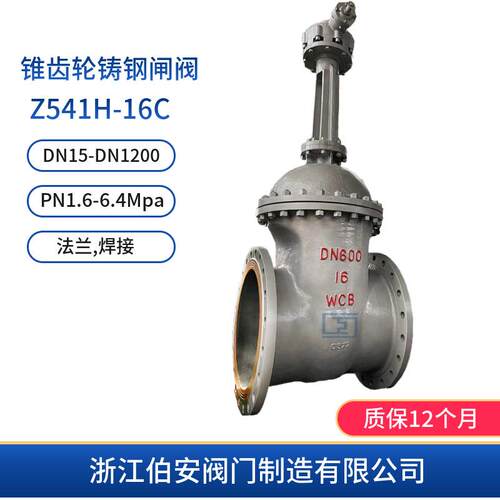 锥齿轮铸钢闸阀Z541H-16CDN50/WCB