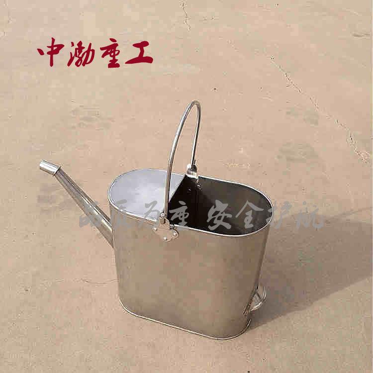供应中渤重工不锈钢加油桶防爆桶5L10L15L20L加油站用长嘴油壶