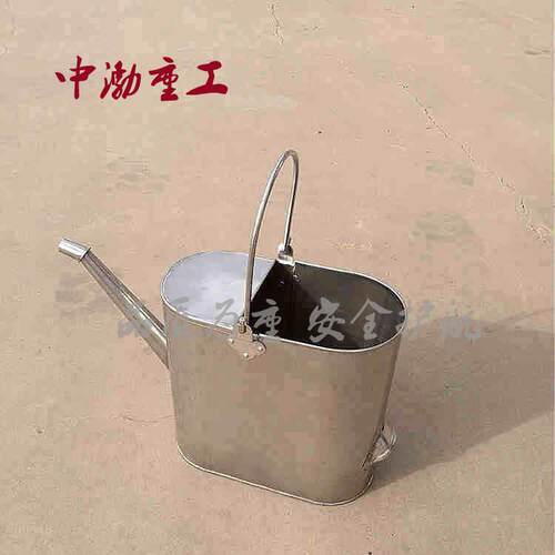 供应中渤重工不锈钢加油桶防爆桶5L10L15L20L加油站用长嘴油壶