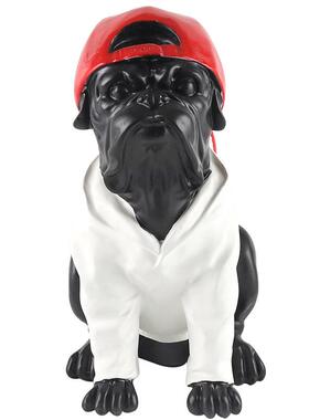 艺术摆件现代卡通动物犬雕塑软装饰品门店前台客厅样板房展厅摆设