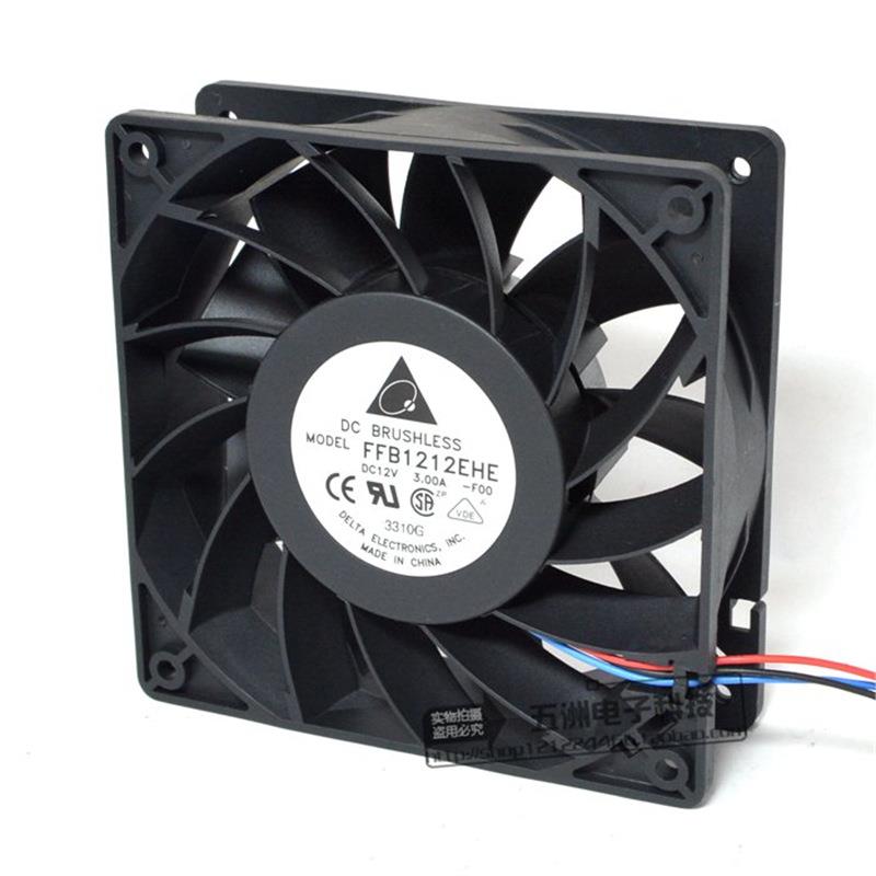 台达风扇 3A 暴力风扇 12cm风扇 FFB1212EHE 12V 大风量风扇 3.0A