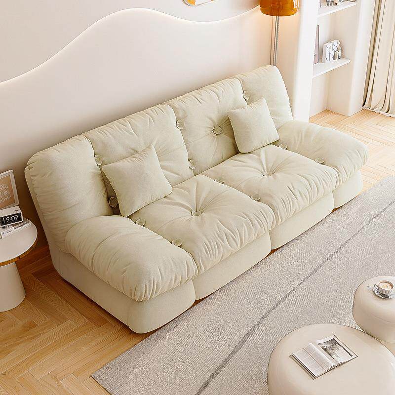 木月沙发床现代简约折叠多功能小沙发卧室客厅多尺寸云朵布艺沙发