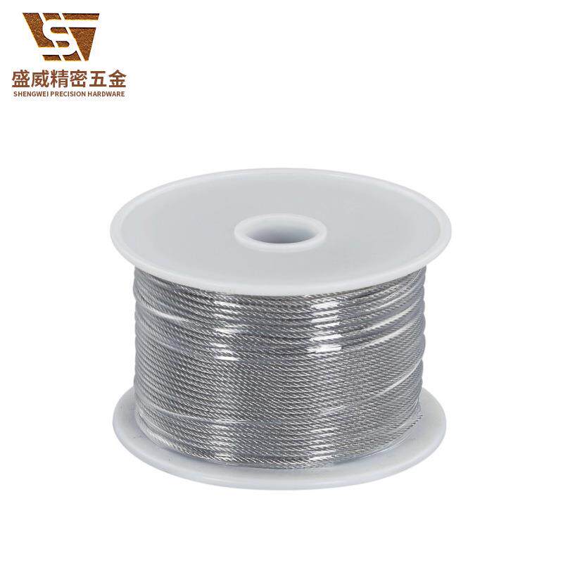 1.5mm钢丝绳吊线组合配件灯饰灯具吊件五金配件锁线器钢丝