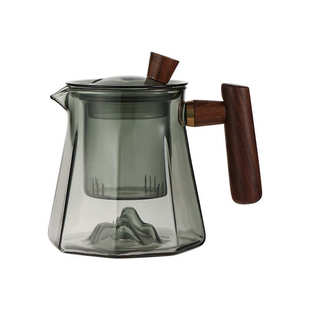 茶壶家用耐高温玻璃泡茶煮茶器办公室茶水分离杯喝茶功夫茶杯茶具