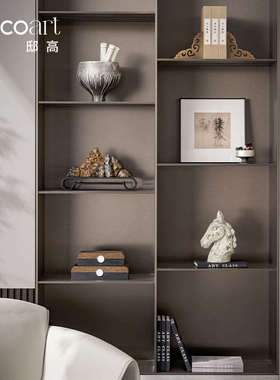 营销中心售楼处新中式样板间书房书柜装饰摆画收纳首饰盒摆件组合