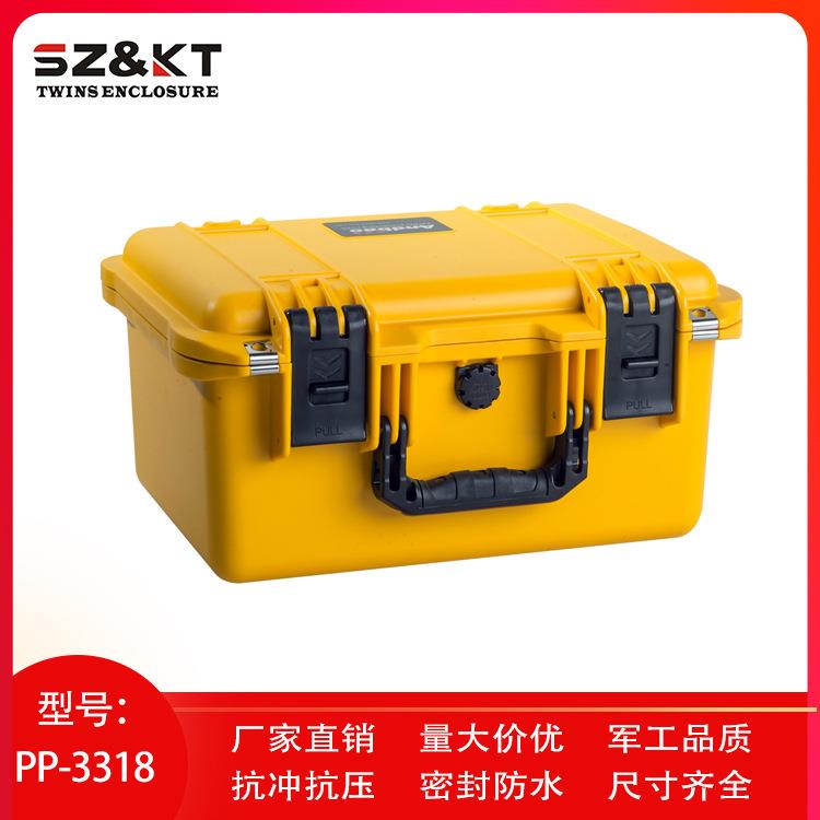 安得保厂家直销PP-3318塑料仪器箱机架箱手提安全箱