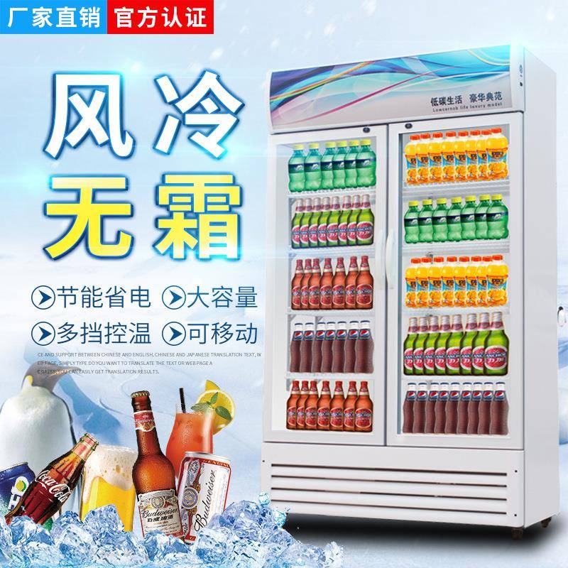 饮料展示柜冷藏冰柜保鲜双开门超市冷饮冷柜商用单门啤酒冰箱立式