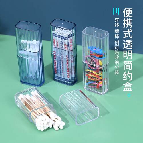 Mini transparent storage box, small and portable, suitable f