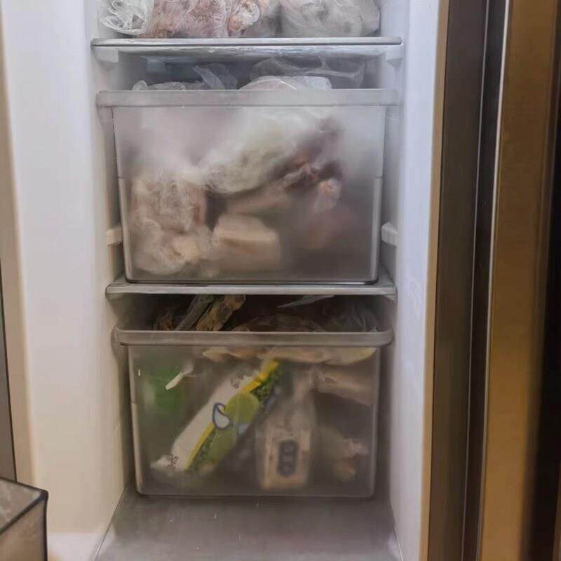 冰箱冷冻收纳盒冷冻室专用储藏抽屉整理盒通用储物专用大盒子神器