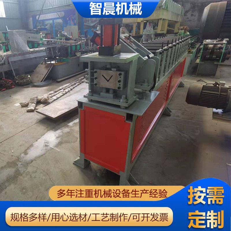 定制角钢成型机货架立柱成型机角铁成型机超市货架立柱压瓦机订做