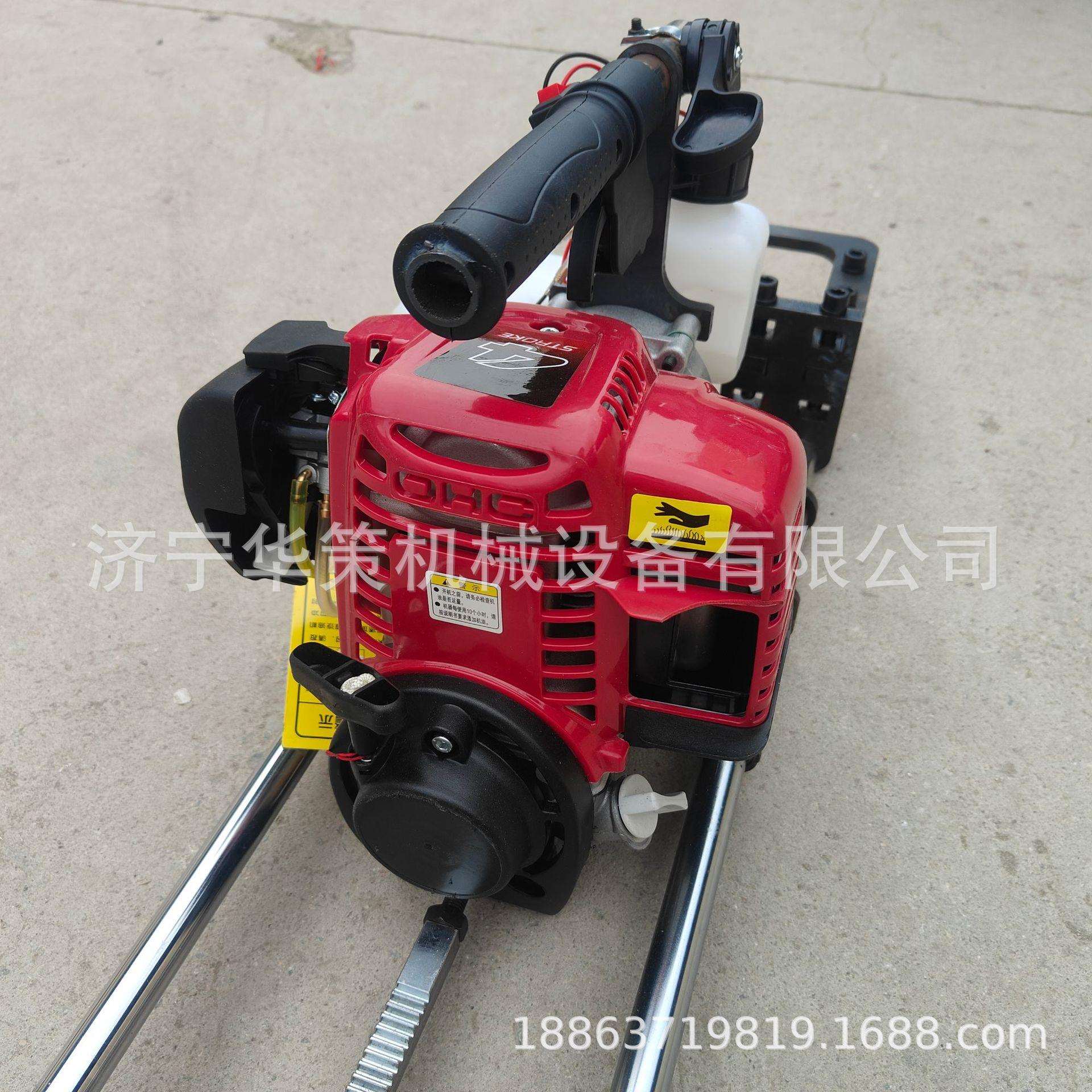 便捷款铁柱钢柱光伏汽油打孔机对孔冲孔机立柱打对穿孔机