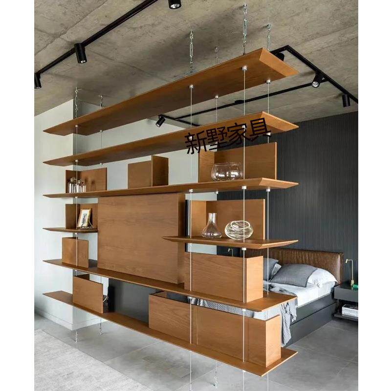 创意多层金属吊层架中古风隔断置物架海洋板收纳柜陈列摆件杂志架