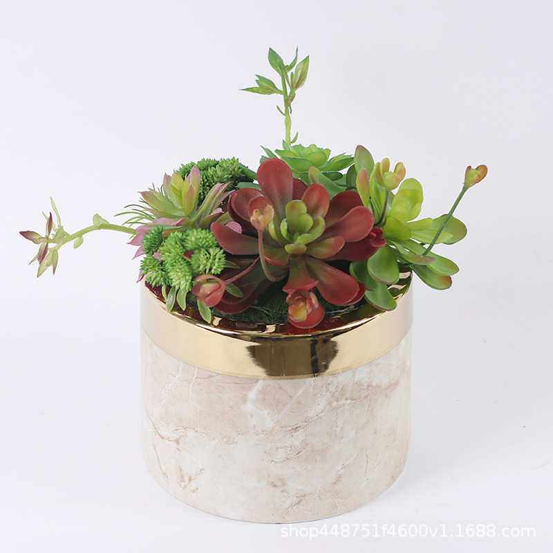创意新中式仿真多肉盆景摆件酒店家居桌面花艺软装样板房假花装饰,鲜花速递/花卉仿真/绿植园艺,仿真绿植,淘宝优惠券,粉丝福利购,淘宝优惠卷