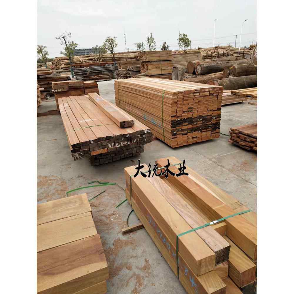 印尼菠萝格栅防腐木方材板材道路平台地板景观建筑木条户外花园原