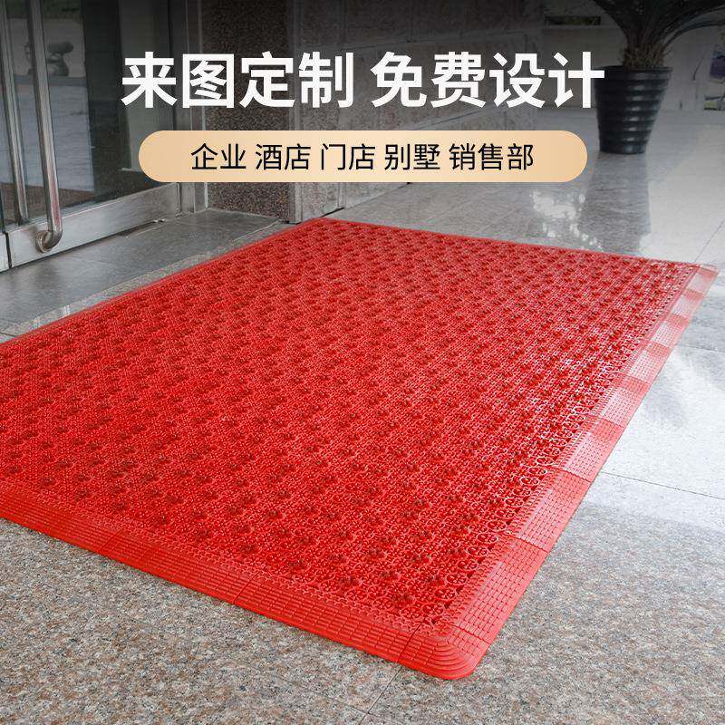 室外防滑地垫进门入户门口台阶楼梯户外脚垫pvc商用地毯防滑耐磨