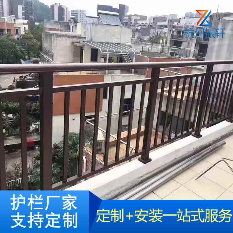 工厂广东阳台护栏户外楼盘工程铁艺栏杆锌钢护窗防护栏组装式栅