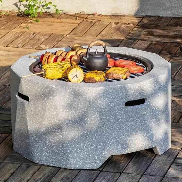 户外烧烤炉木炭烤炉桌阳台庭院家用室内烧烤架子碳火盆取暖烤火炉