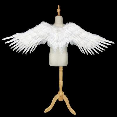 Angel wings White feather wings performing Halloween props