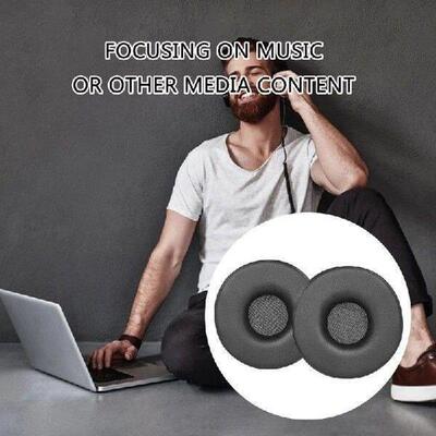 1Pair Ear Pad Replacement Protein Leather Earpads Ear