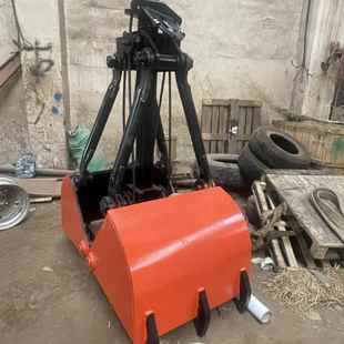 0.75立方单绳悬挂抓斗抓废料熟石灰抓斗沟渠清淤抓斗