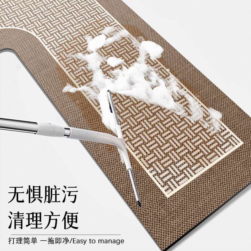 厨房L型专用地垫整块吸水防油脚垫防滑耐脏可擦免清洗地毯满铺垫