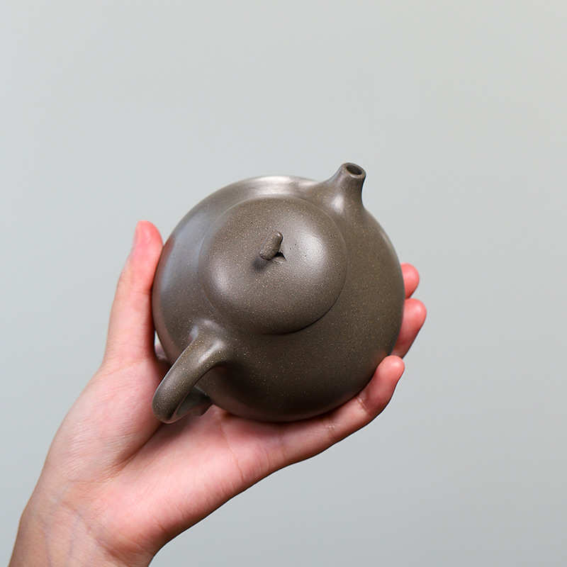 宜兴名家手工紫砂壶原矿清灰泥茄段茄瓜家用泡茶壶具批发