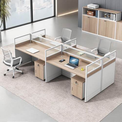 职员办公桌椅组合简约现代4人6人屏风卡座员工位办公室电脑桌