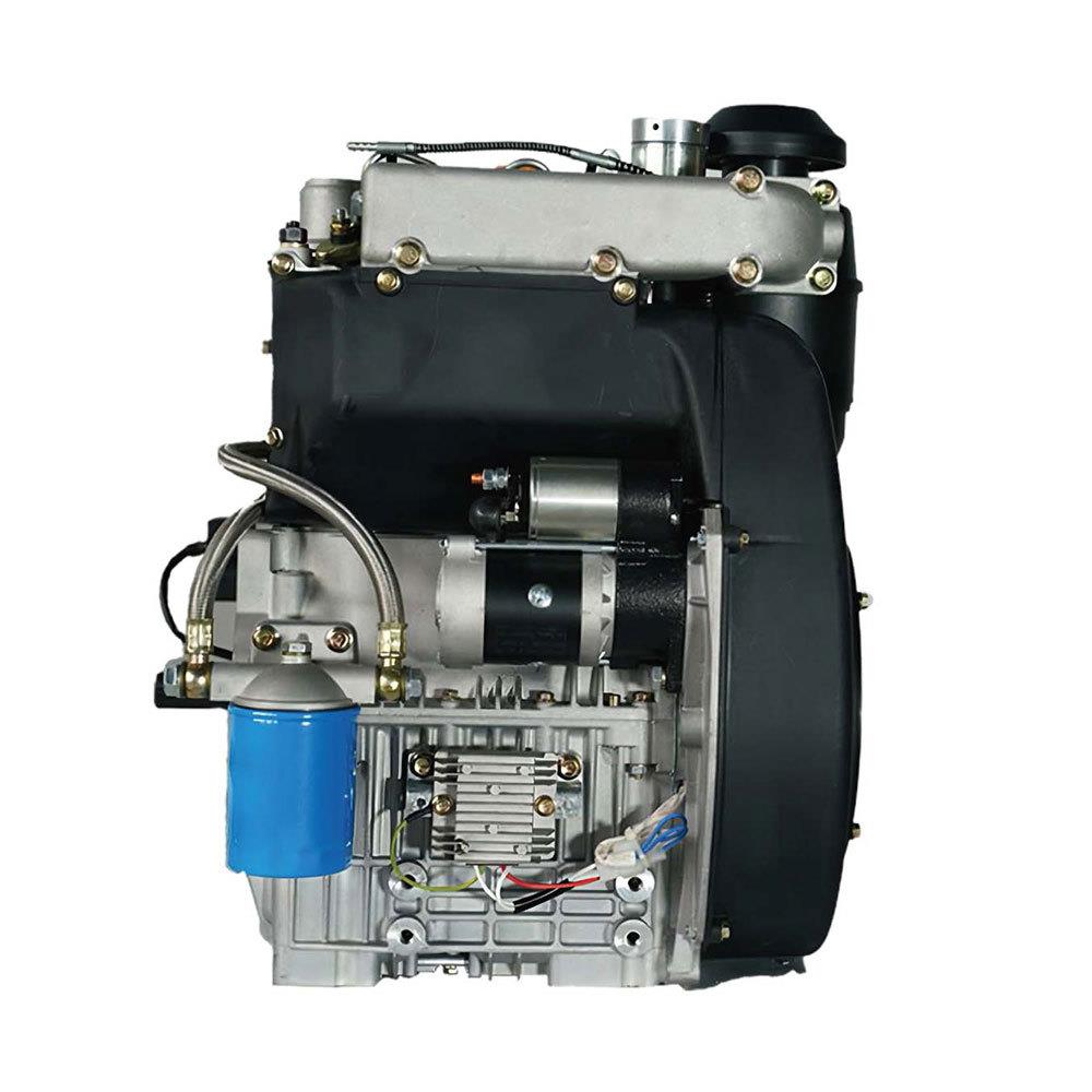 22KW双缸直列柴油机 风冷柴油发动机 涡轮增压+机械调速295FZ