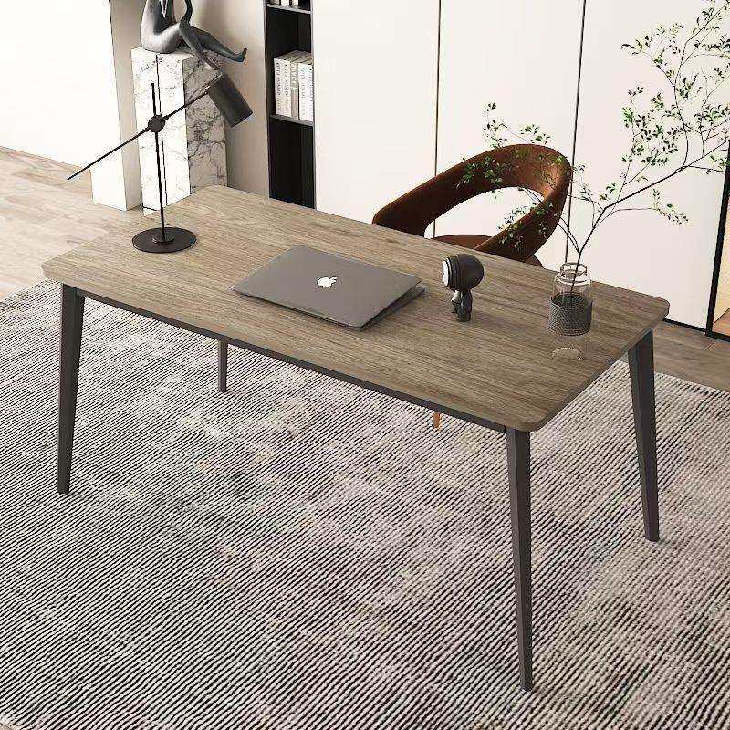 简易电脑桌钢木书桌办公桌简约现代双人经济型台式桌子家用写字桌
