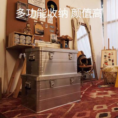 户外露营铝镁合金收纳箱大容量整理箱后备箱收纳箱车载车顶储物
