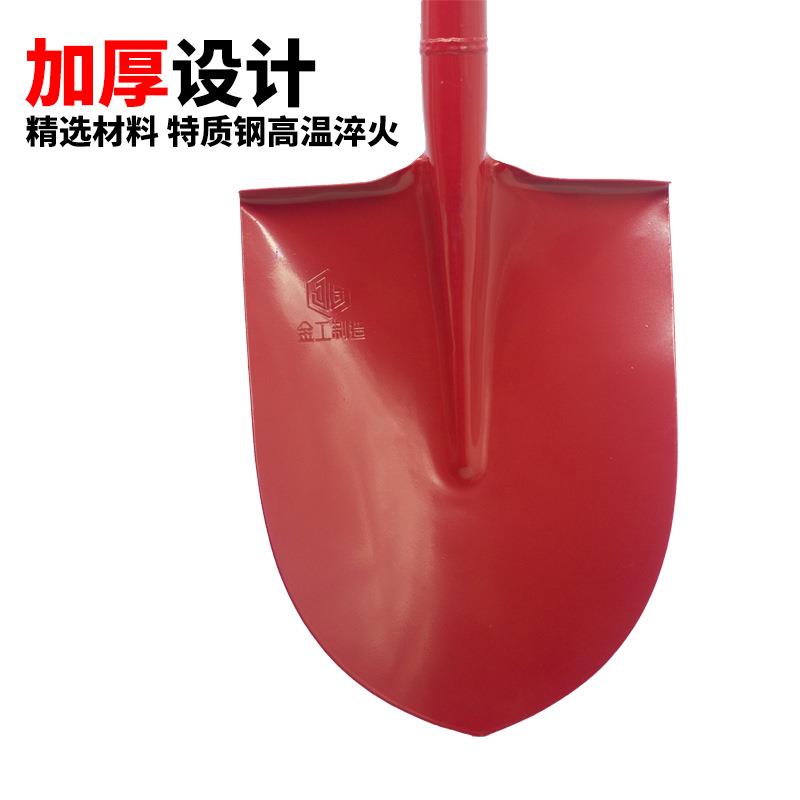 厂火家头TM100消防钢锹户外尖锰钢体一铲工兵铲户外农用淬加厚铁