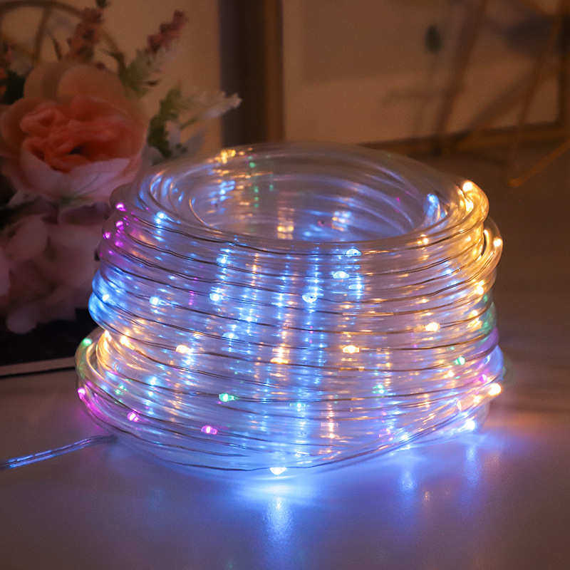 露营太阳能庭院LED串灯PVC管子灯铜线灯彩虹管灯串圣诞节装饰彩灯,节庆用品/礼品,装饰灯,淘宝优惠券,粉丝福利购,淘宝优惠卷