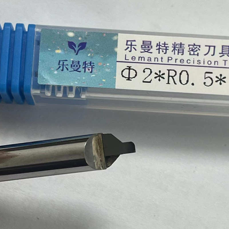 PCD圆弧雕刻刀金刚石组合刀硬质合金铣刀Φ2.0*R0.5*1.5H*90A*6D*