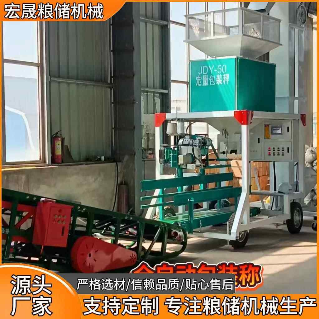 移动式自动称重灌包机颗粒物料定量包装机械设备粮食计量包装秤