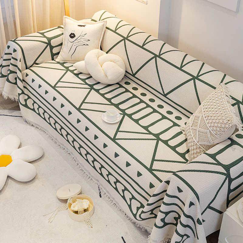 ins风沙发盖布四季通用防滑坐垫套罩北欧简约全包万能沙发盖巾毯,居家布艺,沙发套,淘宝优惠券,粉丝福利购,淘宝优惠卷