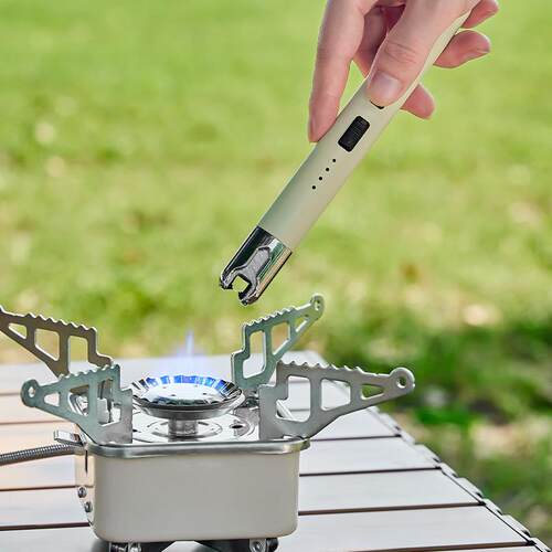 Aromatic candle electronic pulse lighter with a long handle,