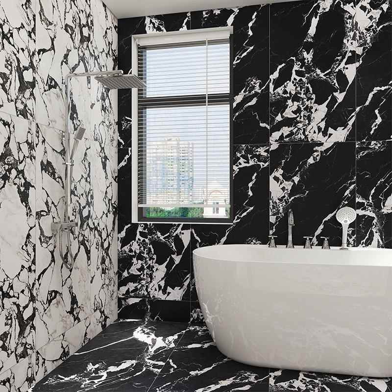 轻奢大理石柔光岩板瓷砖600x1200客餐厅卫生间地板砖柔光仿古砖