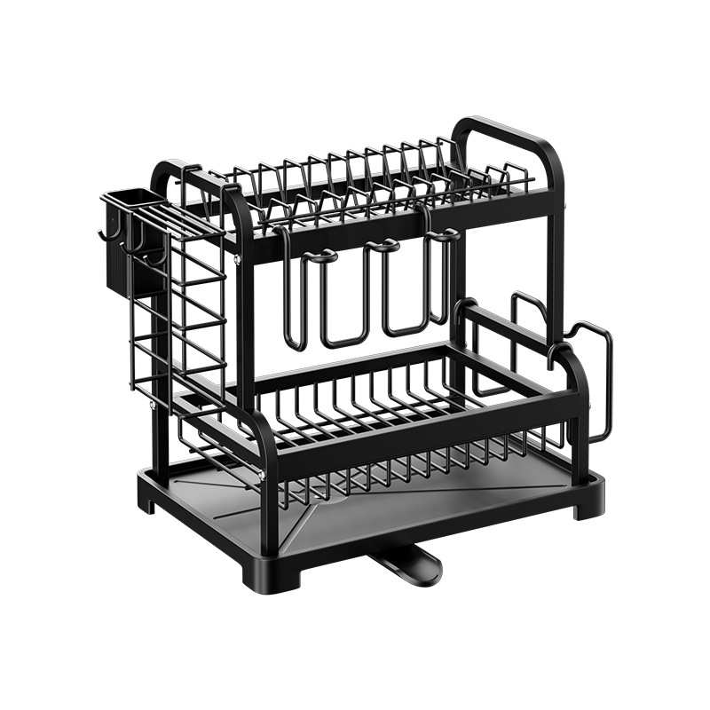 新款碗碟碗盘收纳架沥水架家用多功能放碗架碗筷水杯收纳架