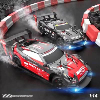 RC956车四驱遥控2.4G漂高速赛电动1:1车4汽车模移型GTR男孩玩具