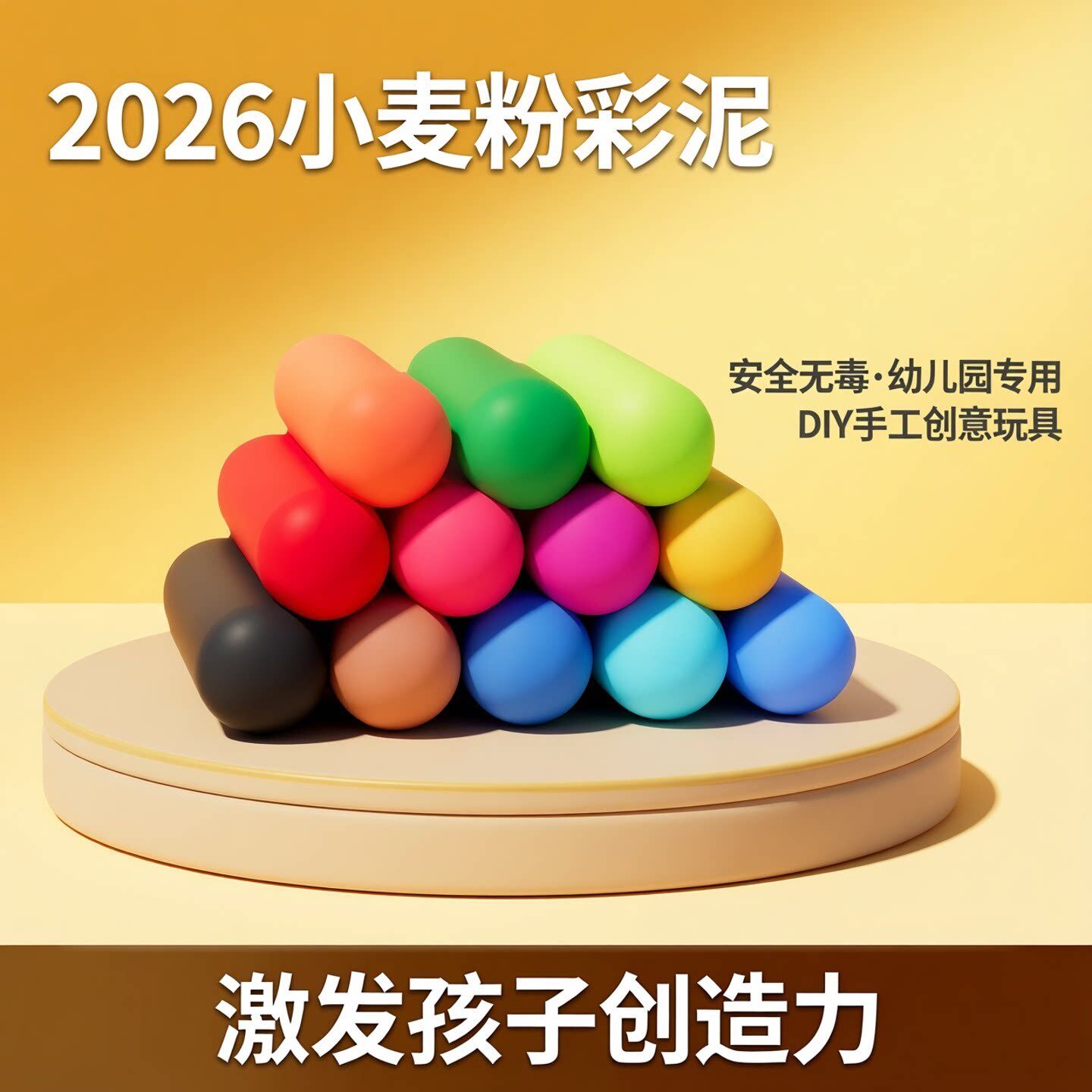面粉彩泥安全幼儿园diy套装小麦儿童面条机专用橡皮泥手工玩具益