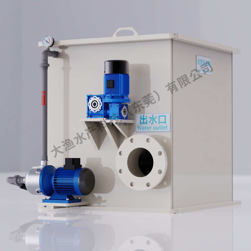 水产养殖水循环系统微滤机60T/每小时高密度养殖过滤转鼓过滤设备