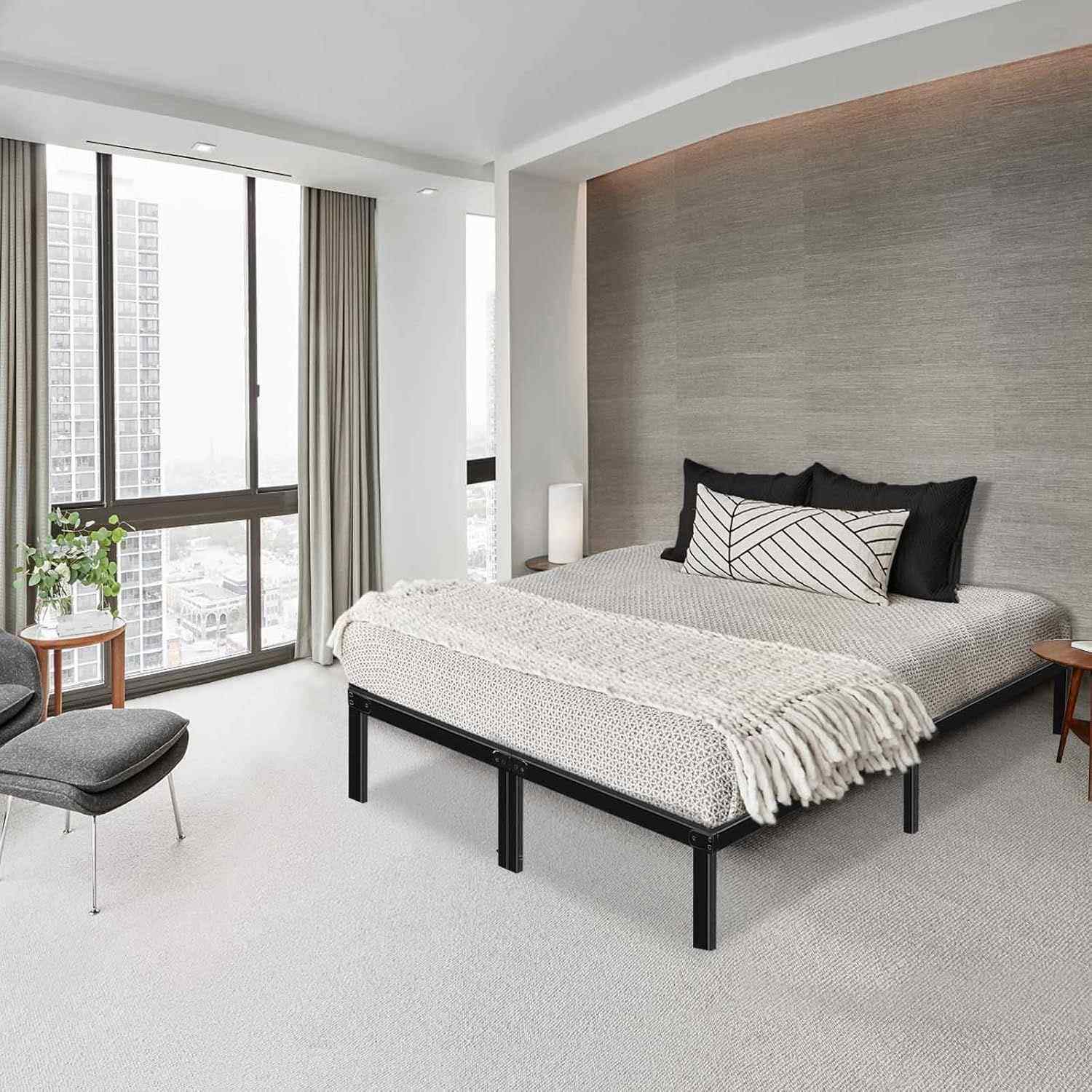 铁艺KVT人床双床家用加厚固铁床单人欧洲经济出铁租房架床加简约