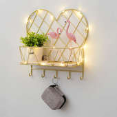 ins玄关进门口钥匙墙面装 饰挂钩创意衣帽架壁挂置物架免打孔北欧