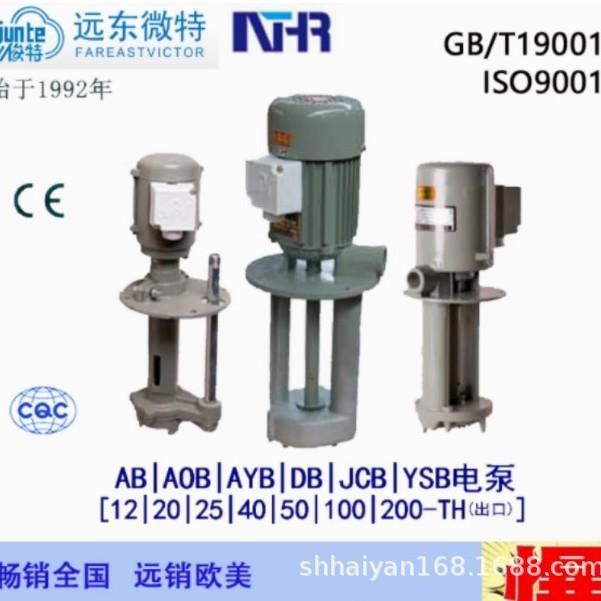 南通远东微特电机海日科技俊特DB12/DB25/DB50/DB100冷却泵型号齐