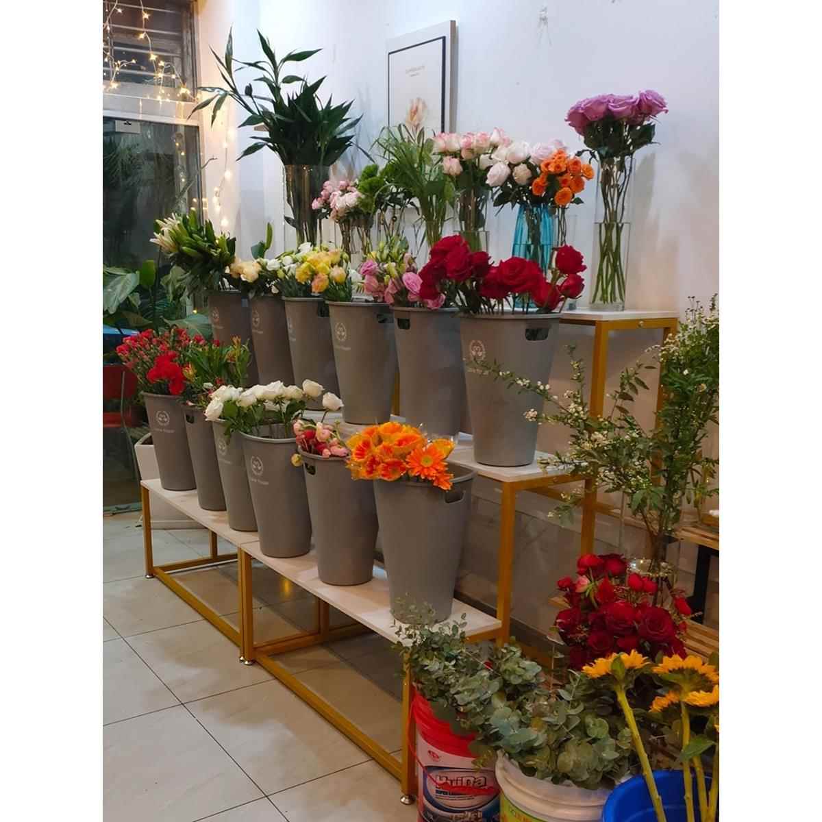 花架阳台储物架铁梯家用落地式花盆架花店花卉展示架货架