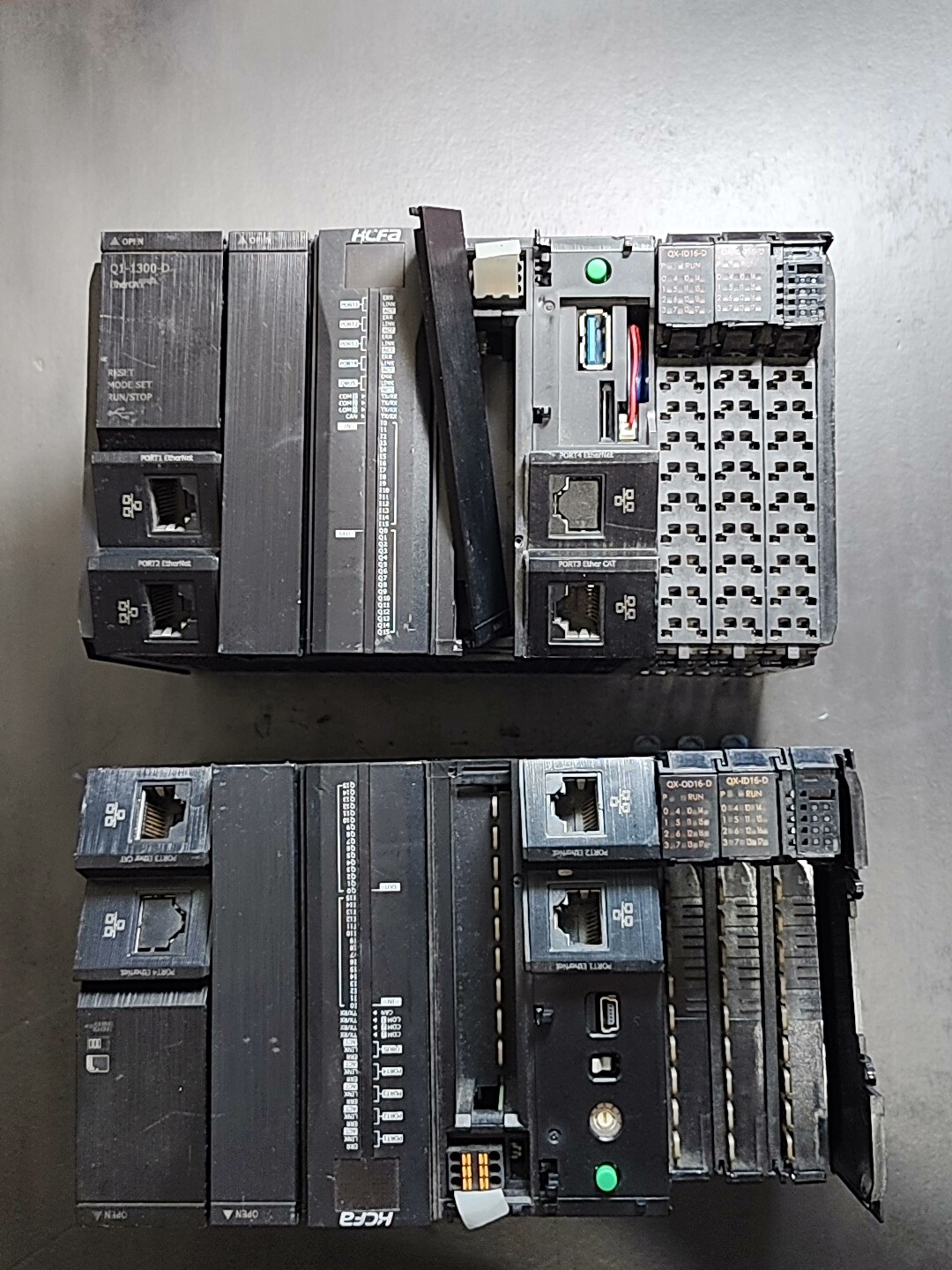 禾川PLC，HCQ1-1300-D2，加模块HCQX-ID1